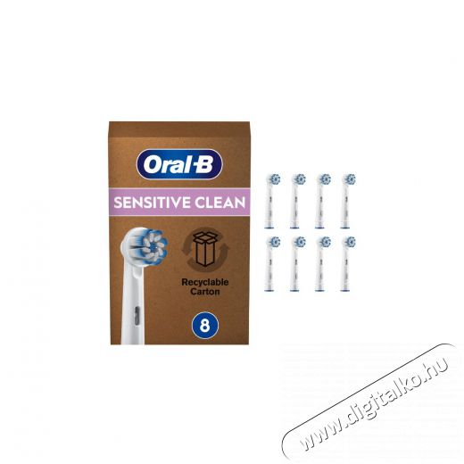 BRAUN Oral-B fogkefefej Sensitive Clean 8db Szépségápolás / Egészség - Száj / fog ápolás - Kiegészítő - 399693