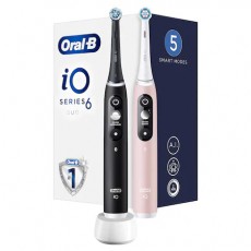 BRAUN Oral-B iO6 elektromos fogkefe DuoPack White + Pink Szépségápolás / Egészség - Száj / fog ápolás - Elektromos fogkefe - 399342
