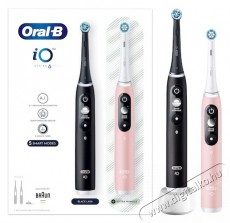 BRAUN Oral-B iO6 elektromos fogkefe DuoPack White + Pink Szépségápolás / Egészség - Száj / fog ápolás - Elektromos fogkefe - 399342