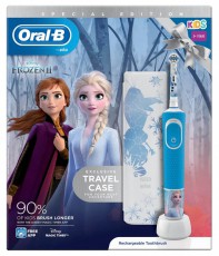 BRAUN Oral-B D100 Vitality Frozen II gyerek elektromos fogkefe + útitok Szépségápolás / Egészség - Száj / fog ápolás - Elektromos fogkefe - 379750
