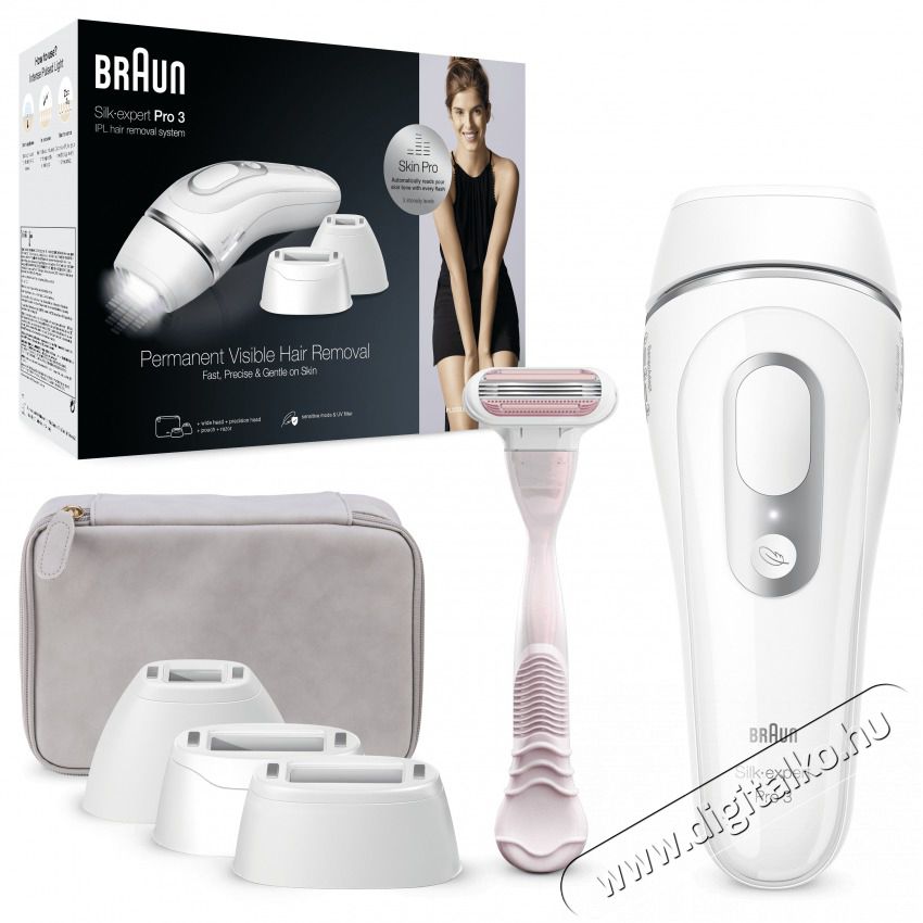 BRAUN SILK-EXPERT IPL PL3233 VILLAN&Oacute;F&Eacute;NYES SZŐRTELEN&Iacute;TŐ Sz&eacute;ps&eacute;g&aacute;pol&aacute;s / Eg&eacute;szs&eacute;g - Szőrtelen&iacute;tő / borotva - Női szőrtelen&iacute;tő - 494287