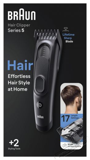 BRAUN HC5330 HAJVÁGÓ Szépségápolás / Egészség - Hajápolás - Haj / szakáll vágó, nyíró - 494275