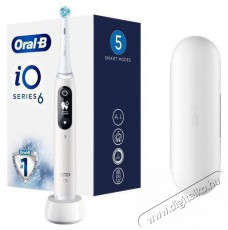 BRAUN Oral-B iO6 elektromos fogkefe fehér Szépségápolás / Egészség - Száj / fog ápolás - Elektromos fogkefe - 372257