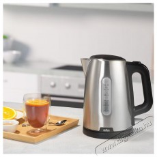 BRAUN WK1500BK vízforraló, rozsdamentes acél, fekete Konyhai termékek - Vízforraló / teafőző - 500915