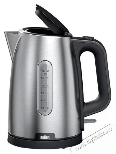 BRAUN WK1500BK vízforraló, rozsdamentes acél, fekete Konyhai termékek - Vízforraló / teafőző - 500915
