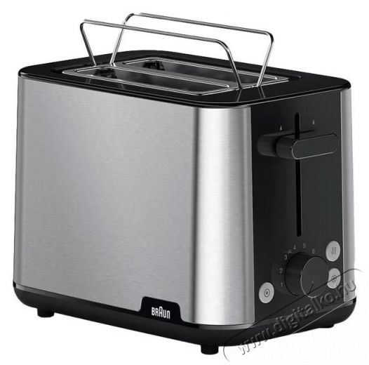 BRAUN HT1510BK kenyérpirító, fekete Konyhai termékek - Konyhai kisgép (sütés / főzés / hűtés / ételkészítés) - Kenyérpirító - 500909
