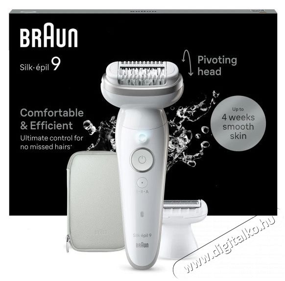 BRAUN Silk-&eacute;pil 9 9-041 Wet & Dry epil&aacute;tor Sz&eacute;ps&eacute;g&aacute;pol&aacute;s / Eg&eacute;szs&eacute;g - Szőrtelen&iacute;tő / borotva - Női szőrtelen&iacute;tő - 500881