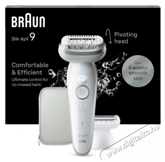 BRAUN Silk-&eacute;pil 9 9-041 Wet & Dry epil&aacute;tor Sz&eacute;ps&eacute;g&aacute;pol&aacute;s / Eg&eacute;szs&eacute;g - Szőrtelen&iacute;tő / borotva - Női szőrtelen&iacute;tő - 500881