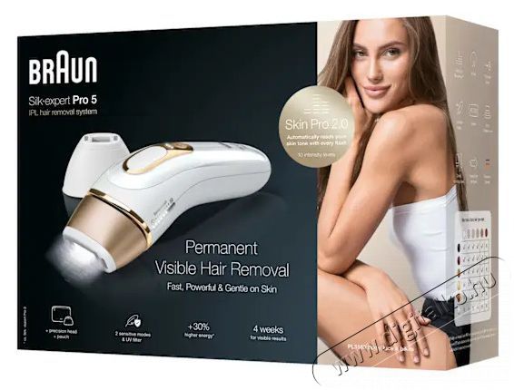 BRAUN Silk-expert PRO 5 PL5160 IPL epil&aacute;tor Sz&eacute;ps&eacute;g&aacute;pol&aacute;s / Eg&eacute;szs&eacute;g - Szőrtelen&iacute;tő / borotva - Női szőrtelen&iacute;tő - 500877