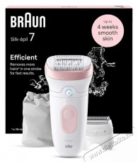 BRAUN Silk·épil 7 7-030 Epilátor Fehér/rózsaszín Szépségápolás / Egészség - Szőrtelenítő / borotva - Női szőrtelenítő - 501028