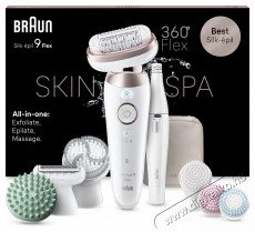 BRAUN Silk&middot;&eacute;pil 9 Flex 9-580 3D SkinSpa Epil&aacute;tor Sz&eacute;ps&eacute;g&aacute;pol&aacute;s / Eg&eacute;szs&eacute;g - Szőrtelen&iacute;tő / borotva - Női szőrtelen&iacute;tő - 501381
