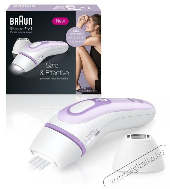 BRAUN SILK-EXPERT IPL PL3132 villan&oacute;f&eacute;nyes szőrtelen&iacute;tő Sz&eacute;ps&eacute;g&aacute;pol&aacute;s / Eg&eacute;szs&eacute;g - Szőrtelen&iacute;tő / borotva - Női szőrtelen&iacute;tő - 501739