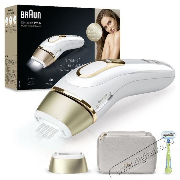 BRAUN SILK-EXPERT IPL PL5052 villan&oacute;f&eacute;nyes szőrtelen&iacute;tő Sz&eacute;ps&eacute;g&aacute;pol&aacute;s / Eg&eacute;szs&eacute;g - Szőrtelen&iacute;tő / borotva - Női szőrtelen&iacute;tő - 501768