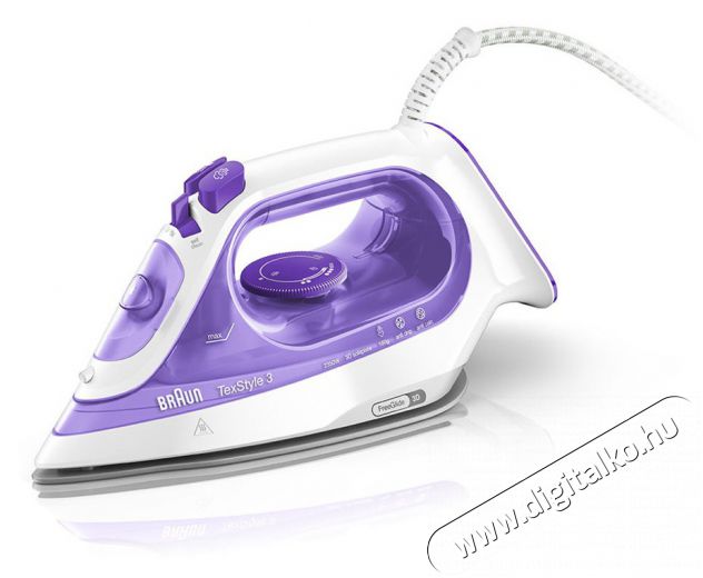 BRAUN TexStyle 3 SI3042VI lila gőzölős vasaló Háztartás / Otthon / Kültér - Vasaló - Vasaló - 502501