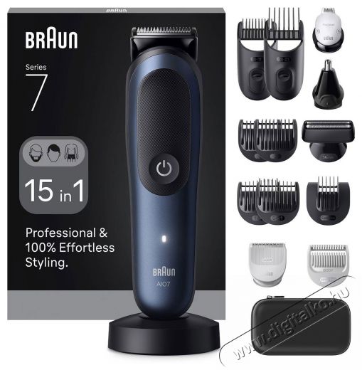 BRAUN Series 7 AIO7580 15in1 Multifunkci&oacute;s borotva Sz&eacute;ps&eacute;g&aacute;pol&aacute;s / Eg&eacute;szs&eacute;g - Haj&aacute;pol&aacute;s - Haj / szak&aacute;ll v&aacute;g&oacute;, ny&iacute;r&oacute; - 510438