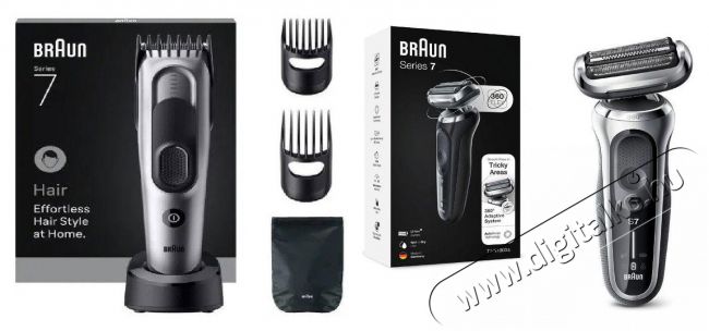 BRAUN Series 7 71-S1000s + Braun Series 7 HC7590 Szépségápolás / Egészség - Szőrtelenítő / borotva - Férfi borotva - 511825