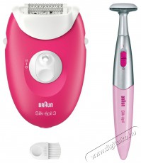 BRAUN Silk-épil 3 3-202, málna Szépségápolás / Egészség - Szőrtelenítő / borotva - Női szőrtelenítő - 511831