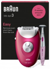 BRAUN Silk-épil 3 3-202, málna Szépségápolás / Egészség - Szőrtelenítő / borotva - Női szőrtelenítő - 511831