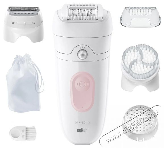 BRAUN Silk-épil 5 5-060, Fehér/Rózsaszín Szépségápolás / Egészség - Szőrtelenítő / borotva - Női szőrtelenítő - 511835