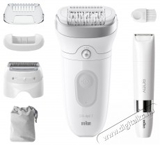 BRAUN Silk·épil 7 7-441, Fehér/Ezüst + mini szőrtelenítő Szépségápolás / Egészség - Szőrtelenítő / borotva - Női szőrtelenítő - 511818
