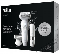 BRAUN Silk·épil 9 9-341, Fehér/Ezüst Szépségápolás / Egészség - Szőrtelenítő / borotva - Női szőrtelenítő - 511815