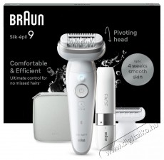 BRAUN Silk·épil 9 9-341, Fehér/Ezüst Szépségápolás / Egészség - Szőrtelenítő / borotva - Női szőrtelenítő - 511815