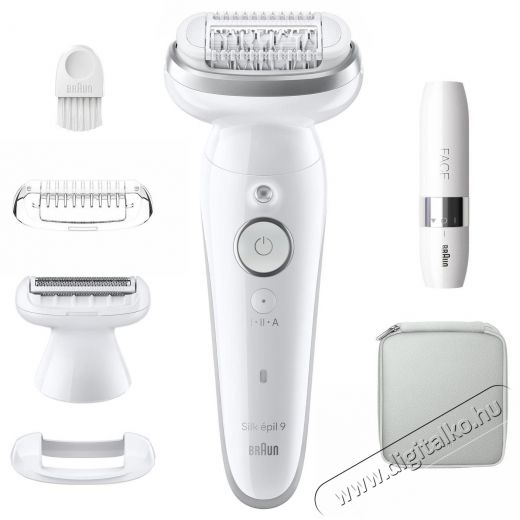 BRAUN Silk·épil 9 9-341, Fehér/Ezüst Szépségápolás / Egészség - Szőrtelenítő / borotva - Női szőrtelenítő - 511815