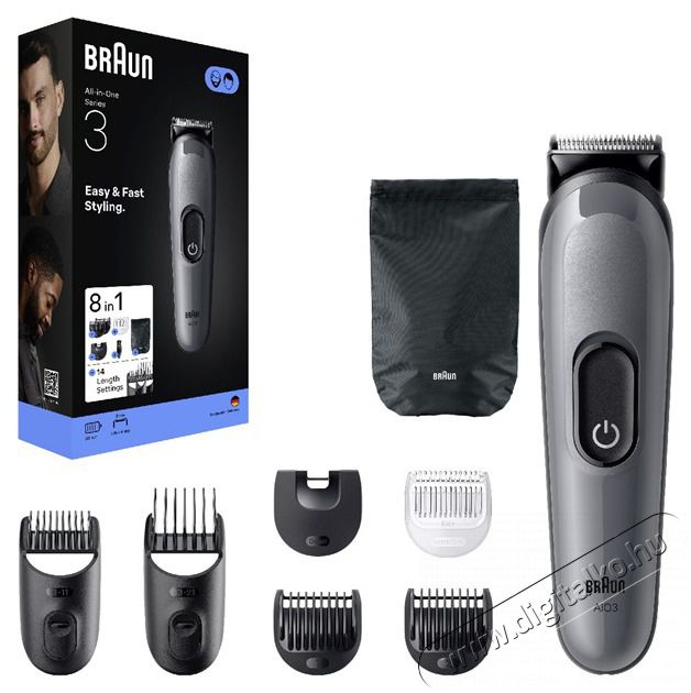 BRAUN AIO 3540 multifunkci&oacute;s testszőrzet &aacute;pol&oacute; Sz&eacute;ps&eacute;g&aacute;pol&aacute;s / Eg&eacute;szs&eacute;g - Szőrtelen&iacute;tő / borotva - F&eacute;rfi borotva - 513495