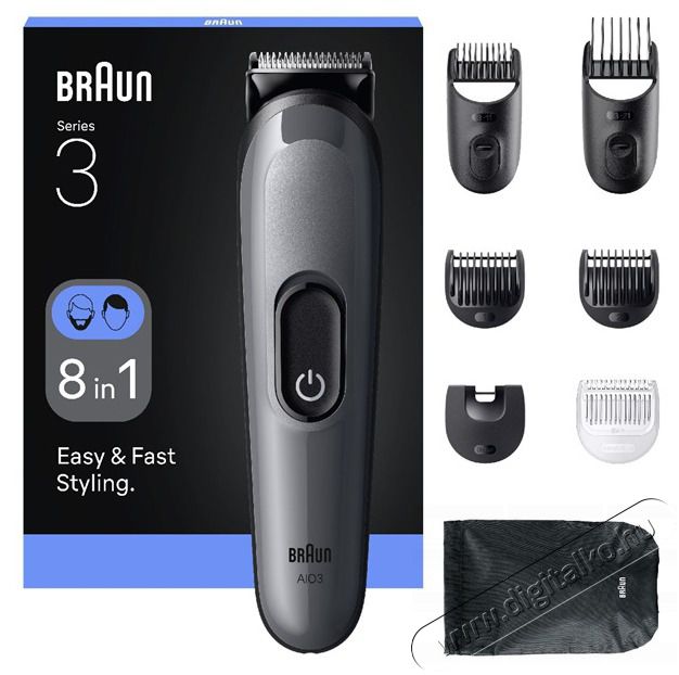 BRAUN AIO 3540 multifunkci&oacute;s testszőrzet &aacute;pol&oacute; Sz&eacute;ps&eacute;g&aacute;pol&aacute;s / Eg&eacute;szs&eacute;g - Szőrtelen&iacute;tő / borotva - F&eacute;rfi borotva - 513495