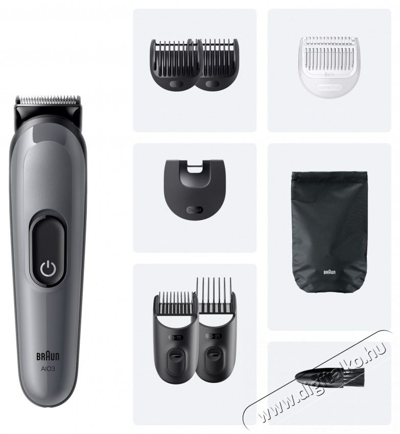 BRAUN AIO 3540 multifunkci&oacute;s testszőrzet &aacute;pol&oacute; Sz&eacute;ps&eacute;g&aacute;pol&aacute;s / Eg&eacute;szs&eacute;g - Szőrtelen&iacute;tő / borotva - F&eacute;rfi borotva - 513495