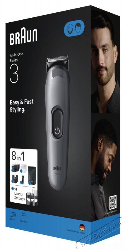 BRAUN AIO 3540 multifunkci&oacute;s testszőrzet &aacute;pol&oacute; Sz&eacute;ps&eacute;g&aacute;pol&aacute;s / Eg&eacute;szs&eacute;g - Szőrtelen&iacute;tő / borotva - F&eacute;rfi borotva - 513495