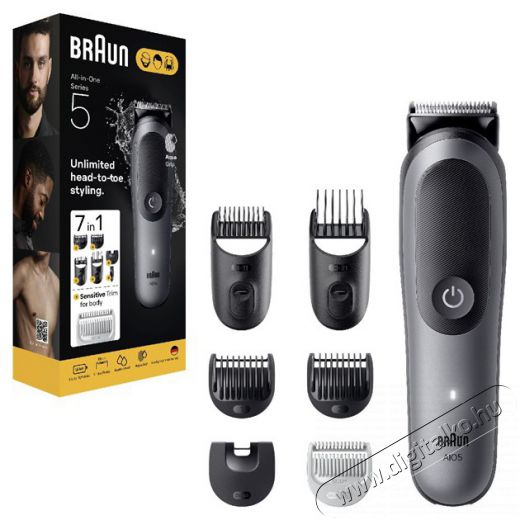 BRAUN AIO 5520 multifunkci&oacute;s testszőrzet &aacute;pol&oacute; Sz&eacute;ps&eacute;g&aacute;pol&aacute;s / Eg&eacute;szs&eacute;g - Szőrtelen&iacute;tő / borotva - F&eacute;rfi borotva - 513494