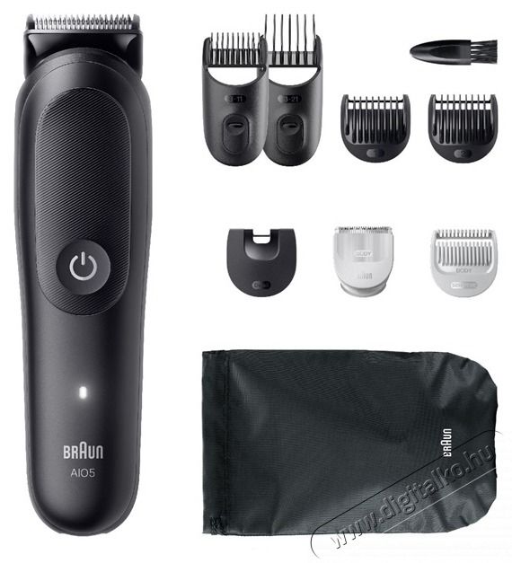 BRAUN AIO 5540 multifunkci&oacute;s testszőrzet &aacute;pol&oacute; Sz&eacute;ps&eacute;g&aacute;pol&aacute;s / Eg&eacute;szs&eacute;g - Szőrtelen&iacute;tő / borotva - F&eacute;rfi borotva - 513496