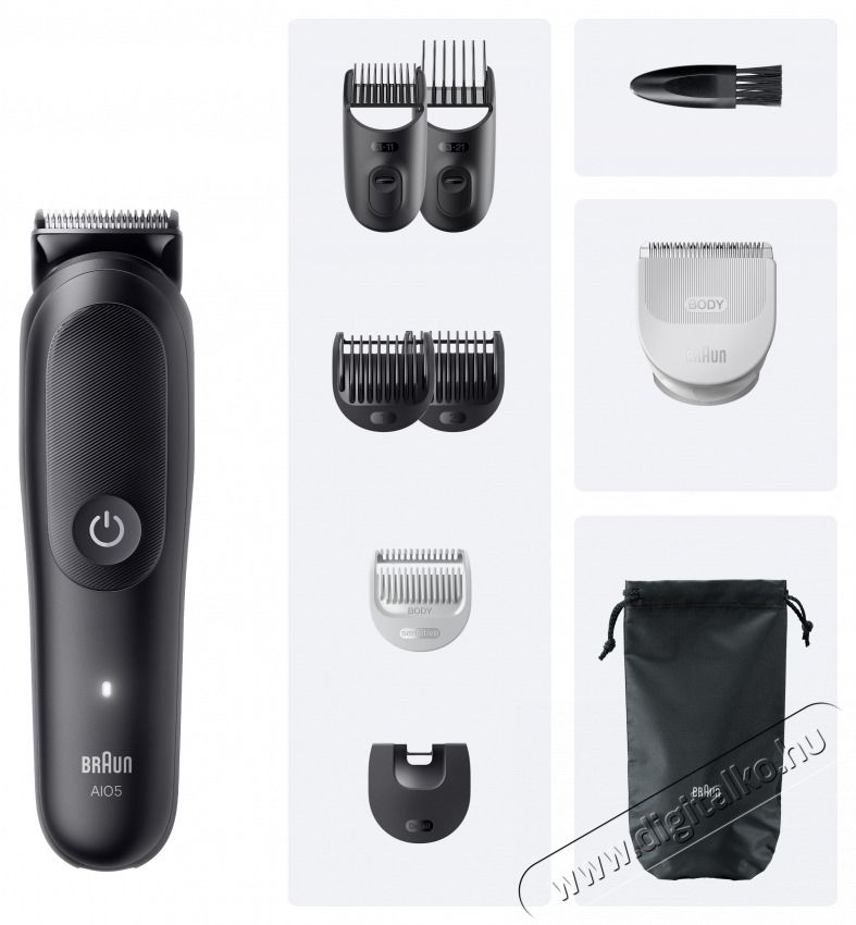 BRAUN AIO 5540 multifunkci&oacute;s testszőrzet &aacute;pol&oacute; Sz&eacute;ps&eacute;g&aacute;pol&aacute;s / Eg&eacute;szs&eacute;g - Szőrtelen&iacute;tő / borotva - F&eacute;rfi borotva - 513496