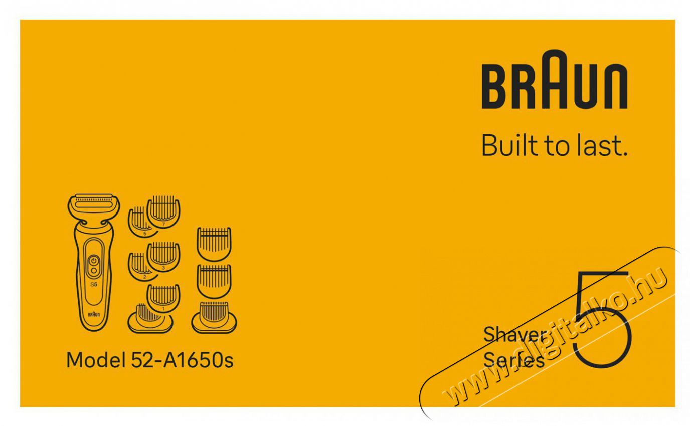 BRAUN Series 5 Wet&Dry 52-A1650S Borotva Sz&eacute;ps&eacute;g&aacute;pol&aacute;s / Eg&eacute;szs&eacute;g - Szőrtelen&iacute;tő / borotva - F&eacute;rfi borotva - 524479