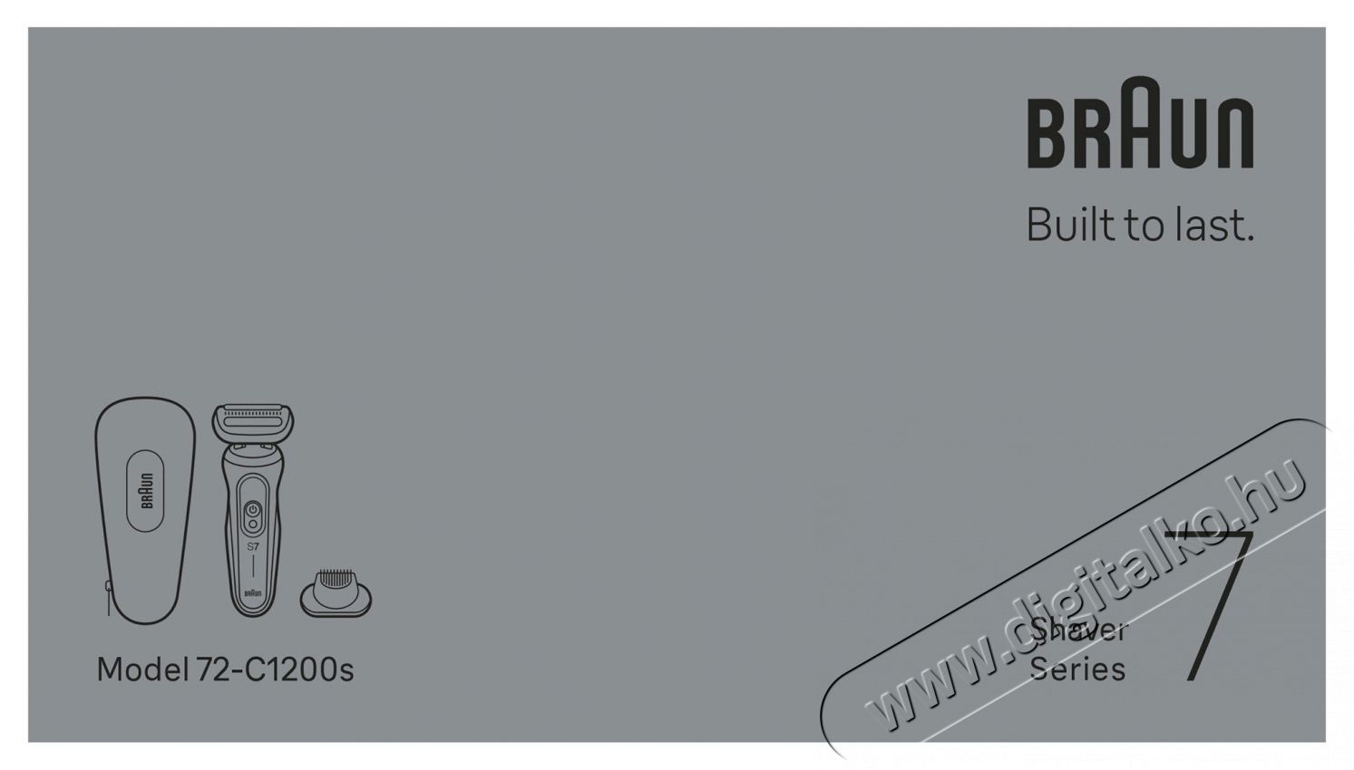 BRAUN Series 7 Wet&Dry 72-C1200S Borotva Sz&eacute;ps&eacute;g&aacute;pol&aacute;s / Eg&eacute;szs&eacute;g - Szőrtelen&iacute;tő / borotva - F&eacute;rfi borotva - 524481