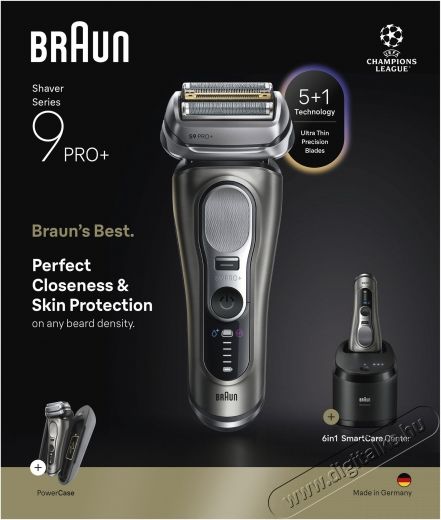 BRAUN Series 9 PRO+ Wet&Dry 9675cc Borotva Sz&eacute;ps&eacute;g&aacute;pol&aacute;s / Eg&eacute;szs&eacute;g - Szőrtelen&iacute;tő / borotva - F&eacute;rfi borotva - 524487