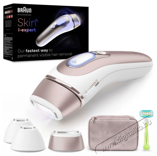 BRAUN IPL Skin I-Expert PL7257 + tok és 3 fej villanófényes szőrtelenítő Szépségápolás / Egészség - Szőrtelenítő / borotva - Női szőrtelenítő - 529320