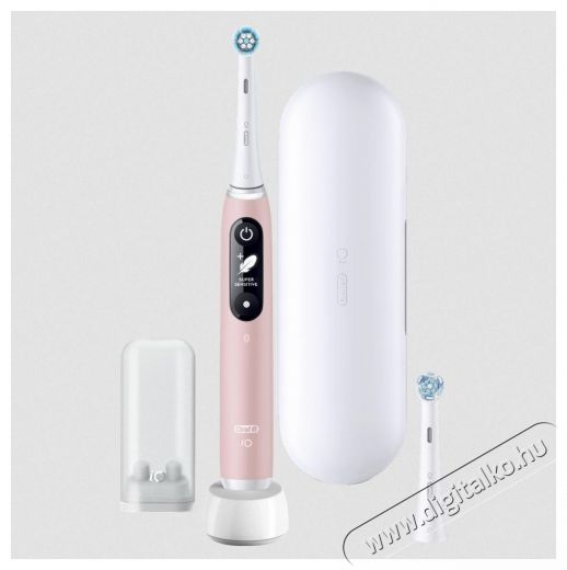 BRAUN Oral-B iO6 elektromos fogkefe, 1 fej - r&oacute;zsasz&iacute;n Sz&eacute;ps&eacute;g&aacute;pol&aacute;s / Eg&eacute;szs&eacute;g - Sz&aacute;j / fog &aacute;pol&aacute;s - Elektromos fogkefe - 531177