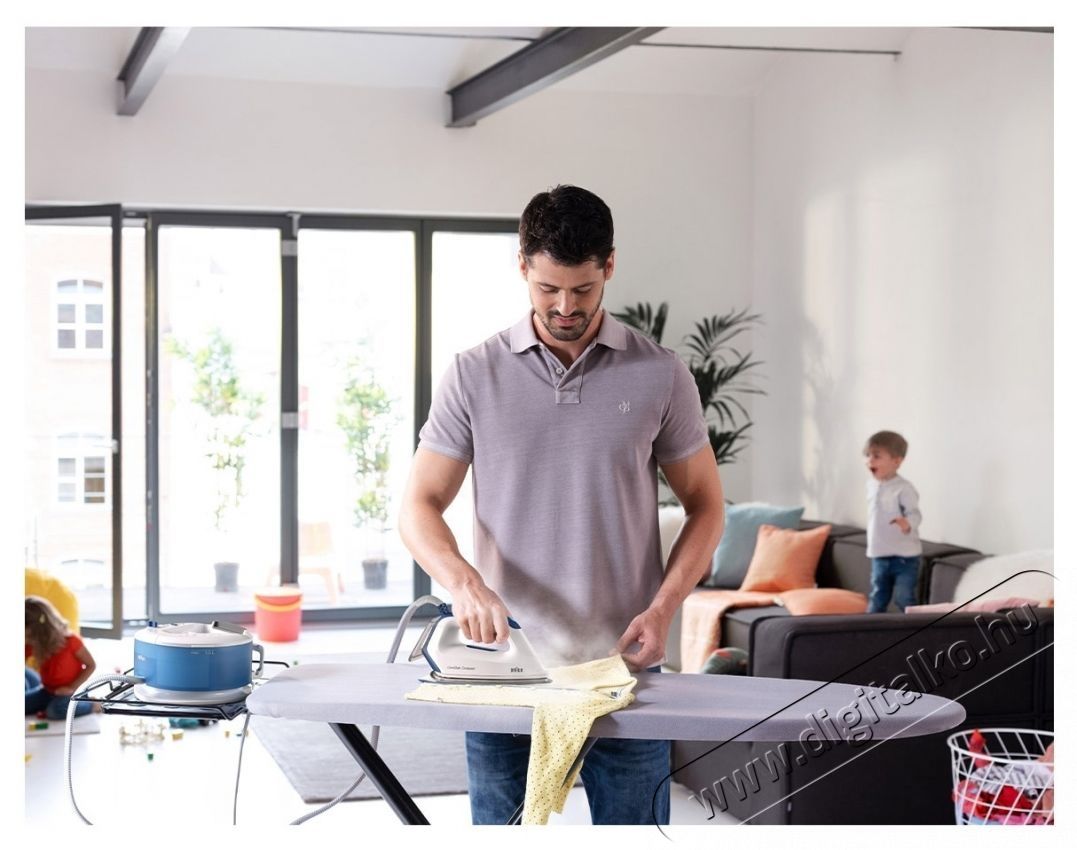 BRAUN CareStyle Compact IS2143BL Gőz&aacute;llom&aacute;s, 6bar, 125g/perc gőznyom&aacute;s, 420g/perc gőzl&ouml;ket, 1.5l tart&aacute;ly, EloxalPlus talp, Feh&eacute;r/K&eacute;k H&aacute;ztart&aacute;s / Otthon / K&uuml;lt&eacute;r - Vasal&oacute; - Gőz&aacute;llom&aacute;s - 533114