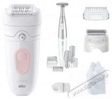 BRAUN Epil&aacute;tor Silk-&eacute;pil 5 5-230 Wet   Dry, MicroGrip, Smart Light, 28 csipesz, 2 sebess&eacute;gfokozat, Bikini Trimmer + 5 tartoz&eacute;k, Borotvafej + F&eacute;sű, Utaz&oacute;t&aacute;ska, Halv&aacute;ny r&oacute;zsasz&iacute;n Sz&eacute;ps&eacute;g&aacute;pol&aacute;s / Eg&eacute;szs&eacute;g - Szőrtelen&iacute;tő / borotva - Tart&oacute;s szőrtelen&iacute;tő - 533096