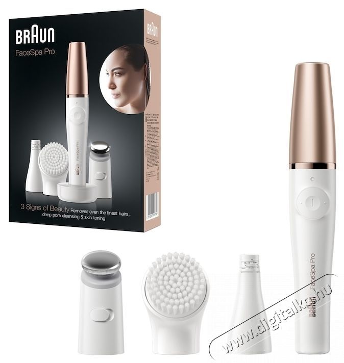 BRAUN FaceSpa Pro 911 3 az 1-ben Epil&aacute;tor, 10 mikrony&iacute;l&aacute;s, Mikrovibr&aacute;ci&oacute;s applik&aacute;torfej, Wet   Dry, Feh&eacute;r/Bronz Sz&eacute;ps&eacute;g&aacute;pol&aacute;s / Eg&eacute;szs&eacute;g - Arc / bőr &aacute;pol&aacute;s - Kieg&eacute;sz&iacute;tő - 533099