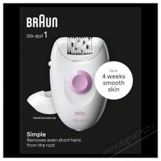 BRAUN Silk-Epil 1-010 epil&aacute;tor, Soft Lift, 20 csipesz, r&oacute;zsasz&iacute;n Sz&eacute;ps&eacute;g&aacute;pol&aacute;s / Eg&eacute;szs&eacute;g - Szőrtelen&iacute;tő / borotva - Női szőrtelen&iacute;tő - 533092