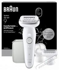 BRAUN Silk-&eacute;pil 9 9-030 3D Flex 360  epil&aacute;tor, Wet Dry, Smart Touch, 40 csipesz, 2 sebess&eacute;gfokozat, Borotvafej + Trimmelőf&eacute;sű, Utaz&oacute;tok, Feh&eacute;r/Ez&uuml;st Sz&eacute;ps&eacute;g&aacute;pol&aacute;s / Eg&eacute;szs&eacute;g - Szőrtelen&iacute;tő / borotva - Tart&oacute;s szőrtelen&iacute;tő - 533097