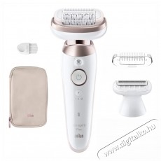BRAUN Silk-&eacute;pil 9 9-030 Flex 360  Wet   Dry epil&aacute;tor, Smart Touch, 40 csipesz, 2 sebess&eacute;g, Borotvafej + f&eacute;sű, Utaz&oacute;t&aacute;ska, Feh&eacute;r/Bronz Sz&eacute;ps&eacute;g&aacute;pol&aacute;s / Eg&eacute;szs&eacute;g - Szőrtelen&iacute;tő / borotva - Női szőrtelen&iacute;tő - 533091