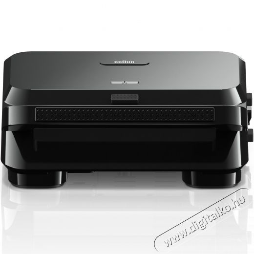 BRAUN Szendvicss&uuml;tő, 800W, kivehető t&aacute;ny&eacute;r, pr&eacute;mium tapad&aacute;smentes bevonat, fekete Konyhai term&eacute;kek - Konyhai kisg&eacute;p (s&uuml;t&eacute;s / főz&eacute;s / hűt&eacute;s / &eacute;telk&eacute;sz&iacute;t&eacute;s) - Melegszendvics / gofri s&uuml;tő - 533106