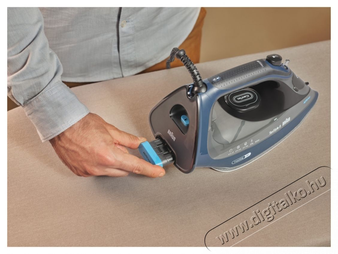 BRAUN TexStyle 9 SI9682DB vasal&oacute;,3200 W, Fekete/K&eacute;k H&aacute;ztart&aacute;s / Otthon / K&uuml;lt&eacute;r - Vasal&oacute; - Gőz&aacute;llom&aacute;s - 533109