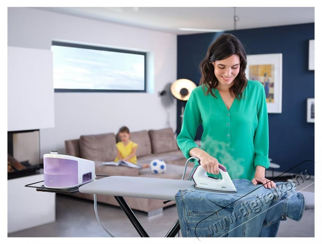 BRAUN CareStyle 3 Pro IS3155VI Gőz&aacute;llom&aacute;s, 6.5bar, 125g/perc gőznyom&aacute;s, 430g/perc gőzl&ouml;ket, 2l tart&aacute;ly, EloxalPlus talp, FreeGlide 3D technol&oacute;gia, Feh&eacute;r/Lila H&aacute;ztart&aacute;s / Otthon / K&uuml;lt&eacute;r - Vasal&oacute; - Gőz&aacute;llom&aacute;s - 533125