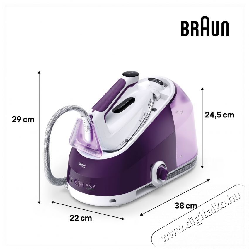 BRAUN CareStyle 5 IS5247VI vasal&oacute;&aacute;llom&aacute;s, Lila H&aacute;ztart&aacute;s / Otthon / K&uuml;lt&eacute;r - Vasal&oacute; - Vasal&oacute; - 533118