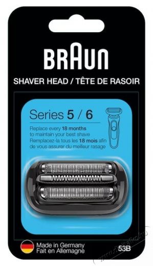 BRAUN 53B p&oacute;tfej combipack, Series 5 borotv&aacute;khoz Sz&eacute;ps&eacute;g&aacute;pol&aacute;s / Eg&eacute;szs&eacute;g - Szőrtelen&iacute;tő / borotva - F&eacute;rfi szőrtelen&iacute;tő kieg&eacute;sz&iacute;tő - 536261
